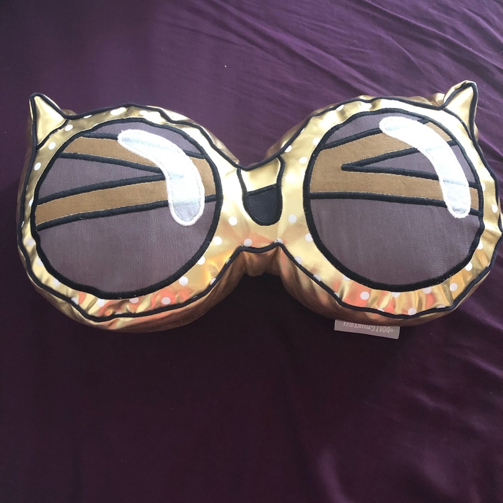 Cat-eye sunglasses pillow from Land Of Nod